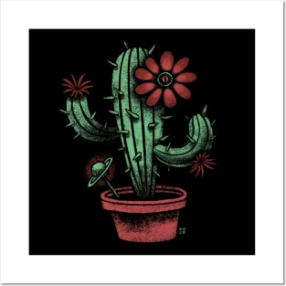 Sci-fi Cacti Posters and Art